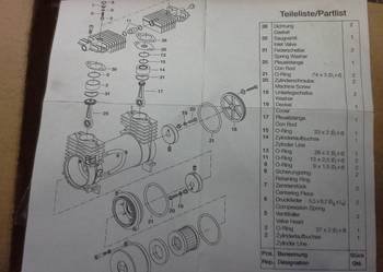 zestaw naprawczy kompresora powietrza Vario Sprinter Unimog