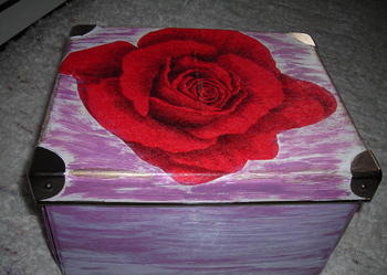 KASETA - SZKATUŁKA - POJEMNIK - DECOUPAGE