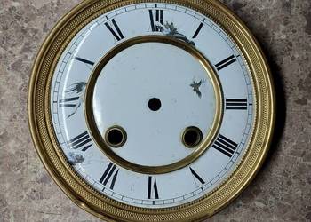 T168 Tarcza starego zegara ściennego 15cm 49/31 uszkodzona