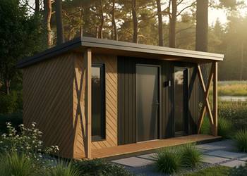 Nowoczesny domek narzędziowy 5x3,6 m