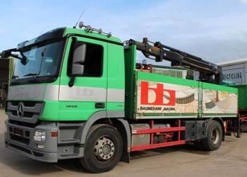 Mercedes 1846 skrzynia z dzwigiem przyczepa do palet