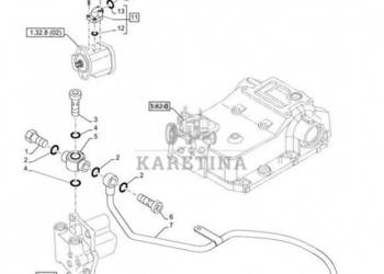 New Holland T6010 T6090 T6070 Rurka hydrauliczna 47133581