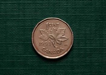 KANADA - 1 cent, 1993r