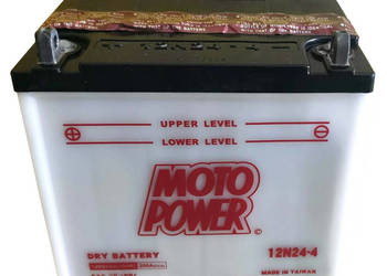 Akumulator 12V 24Ah 200A L+ motocyklowy MotoPower 12N24-4