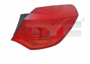 LAMPA TYLNA PR/LE ZEW. CZERWONA - OPEL ASTRA J H/B 12/2009->