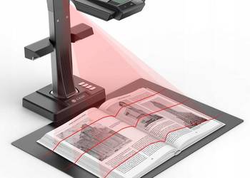 CZUR ET24 Pro skaner dokumentów 24 MP profesjonalny skane książek z HDMI A3
