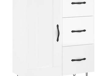Szafka biała połysk 695x34x90 cm materiał drewnopochodny WM-830254