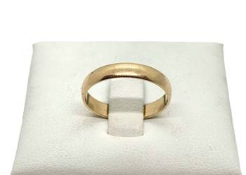 Złota Obrączka Próby 585 2,09g Rozmiar 14 Ocechowana Zółte Złoto