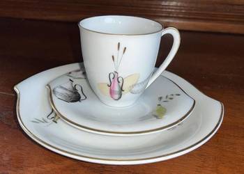 Filiżanka z talerzykiem do espresso. 1950r. Hutschenreuther. Dekor Entwurfe