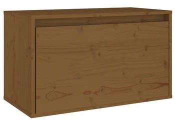 Szafka ścienna miodowy brąz 60x30x35 cm lite drewno sosnowe WM-813451