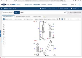 1106745 / 95AX - 18K076 - CF / 1012355 Amortyzator tył Escort 1995-2000