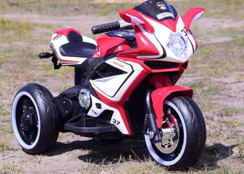 Autko motor MOTOREK ŚCIGACZ na akumulator trójkołowy dla dzieci