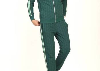 Komplet dresowy Lacoste Monogram - kolor zielony, rozmiar S