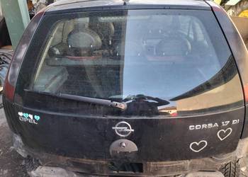 OPEL CORSA C 3D KLAPA BAGAŻNIKA TYŁ TYLNA SZYBA TYLNEJ KLAPY