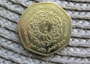 Jordania 1/4 Dinara 2009r