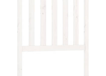 Wezgłowie łóżka białe 81x6x101 cm lite drewno sosnowe WM-818496