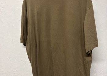 Koszulka męska oversize – brązowa – luźny krój – XXL / oversize