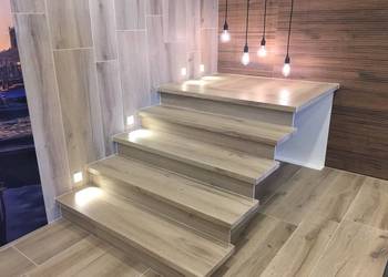 Grube 4 cm płytki na schody z kapinosem 100x30 DĄB