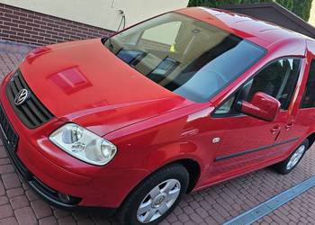 Volkswagen Caddy III 1.4 80KM 2009r 5 osobowy klima BDB z Niemiec Opłacony