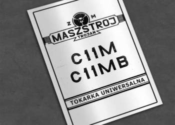 Tokarka C11 M / C11 MB - dokumentacja DTR