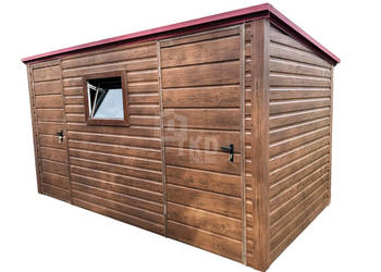 Domek ogrodowy 4x2 m 2x drzwi okno dach TKD456