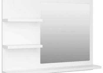 Lustro łazienkowe białe 60x105x45 cm materiał drewnopochodny WM-805006