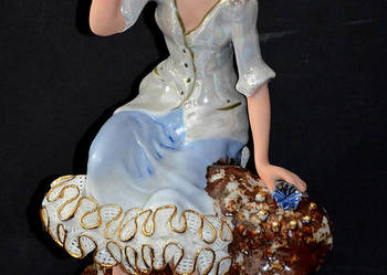 Porcelana Nofi Rumunia, figurka Eliza do kolekcji, 25 cm