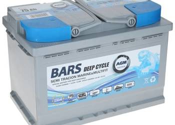 Akumulator Bars Marine AGM Deep Cycle 12V 75Ah L3 P+ BM75