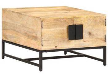 vidaXL Stolik kawowy, 67 x 67 x 45 cm, lite drewno mango(SKU:320375)