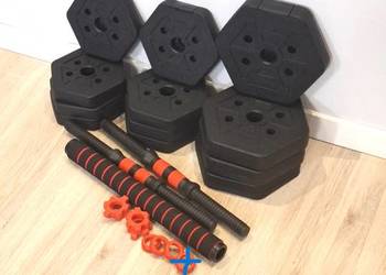 Zestaw hantli 4x2,5kg , 4x1,25kg ,4x1kg , brak 1 zakrętki