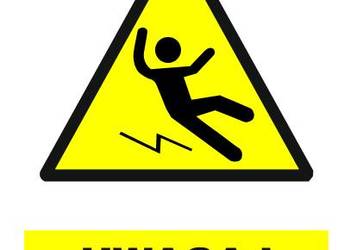 Naklejka Uwaga! Śliska podłoga GF022