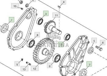 John Deere 9780CTS 9780HM 9780 CTS Skrzynia Przekładniowa AH140944 DE20194