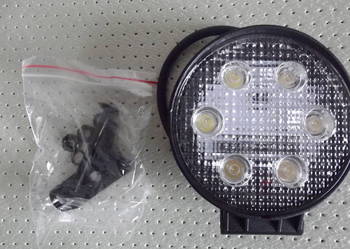 Lampa robocza okrągła 6 LED 12V-24V 6 x 3W