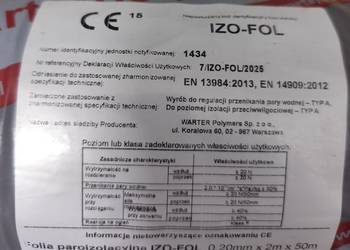 Folia paroizolacyjna firmy IZO-FOL 100 m2