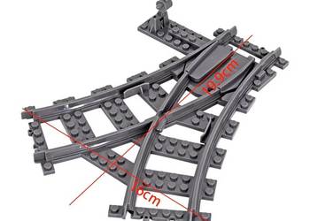 Zwrotnica podwójna do klocków Lego