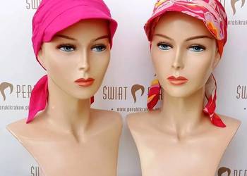 Turban z krótkim wiązaniem i daszkiem KRAKÓW