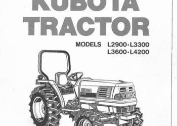 Kubota L2900 L3300 L3600 L4200 instrukcja obsługi pl