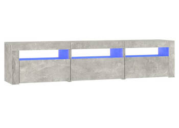 Szafka pod TV z oświetleniem LED szarość betonu 180x35x40 cm WM-3152757
