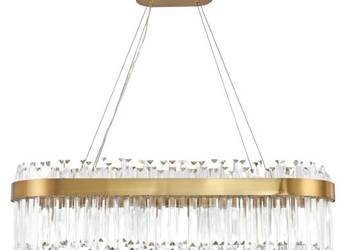Lux - żyrandol kryształowy podłużny 100cm
