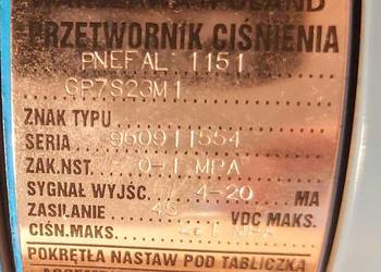 Przetwornik ciśnienia ,  mera pnefal 1151 Smart