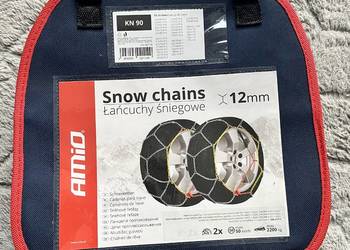 Łańcuchy śniegowe Amio KN-90 R15 R16 R17 R18 nowe stan idealny