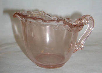 mlecznik vintage depresyjne szkło pink_Ald