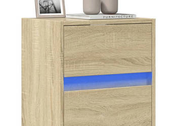 Ścienna szafka TV z LED dąb sonoma 41x31x45 cm WM-852275