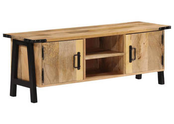Szafka pod telewizor 110x35x40 cm lite drewno mango WM-372722