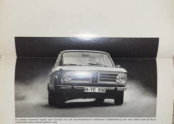 BMW 2002 - prospekt / rozkładówka z 1968 roku