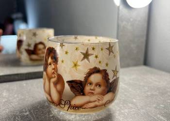 Świecznik / ozdoba z aniołkami / aniołami