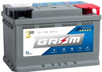 Akumulator 74Ah 680A  GROM Premium