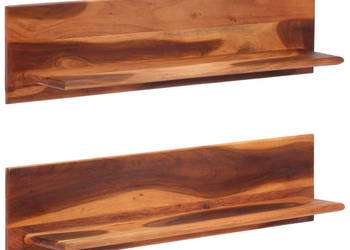 Półki ścienne 2 szt 112x20x26 cm lite drewno akacjowe WM-356248