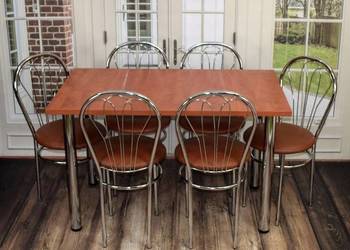 Zestaw stół 120 x 70 + 6 krzeseł Venus. WYSYŁKA GRATIS