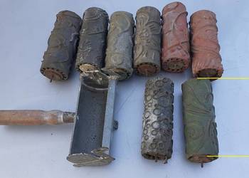 Aplikator,maszynka + wałki, dekoracyjne, malarskie, retro, PRL.